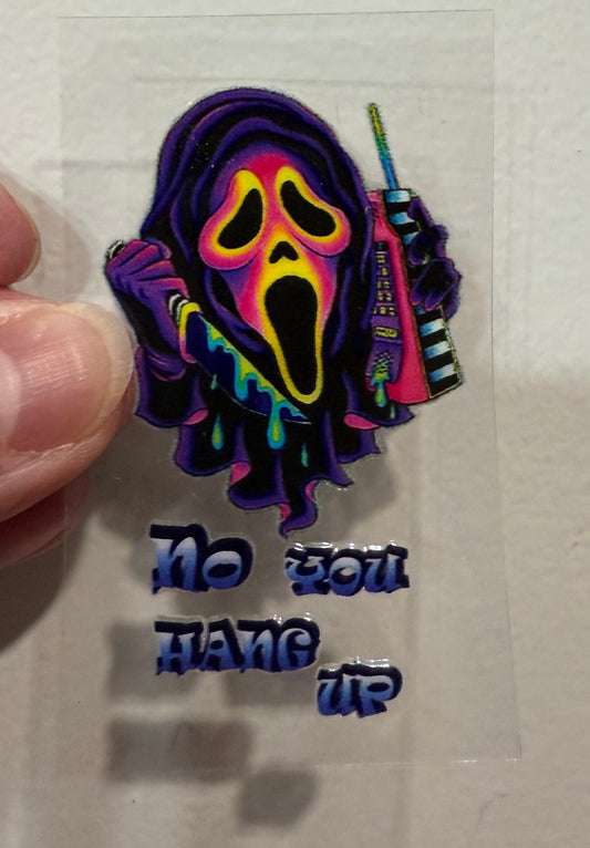 Keychain Neon Horror UV DTF Decal