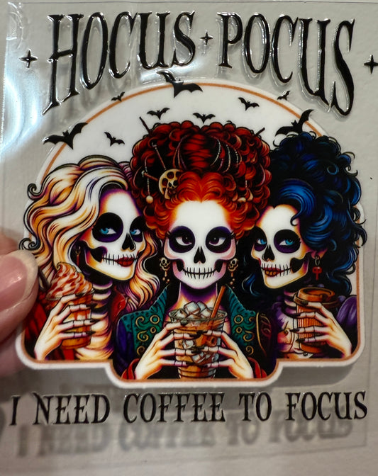 21B Sisters Candy Skull  4” Tall Decal