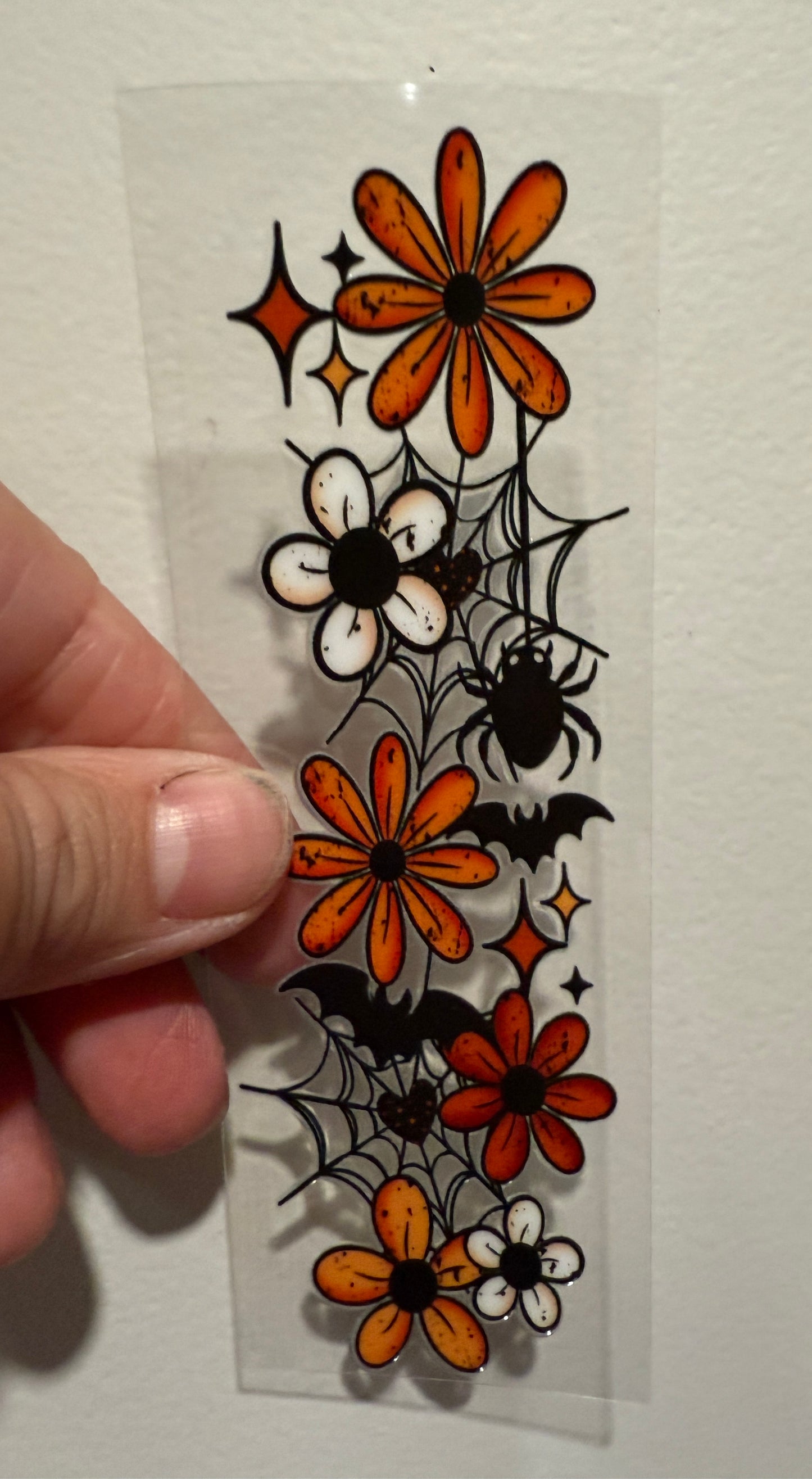 Spiderweb Floral UV DTF Pen Wrap