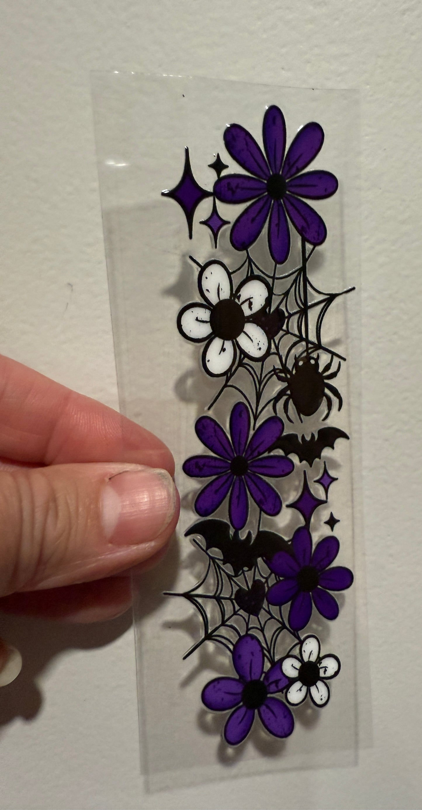 Spiderweb Floral UV DTF Pen Wrap