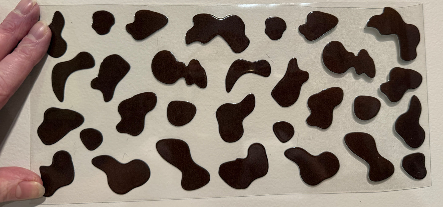 B8 Cow Print UV DTF Wrap