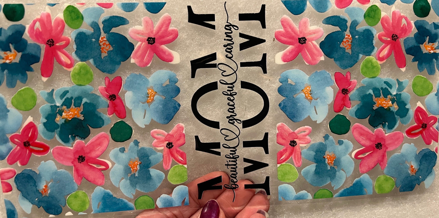 P3 Watercolor Mom UV DTF Wrap