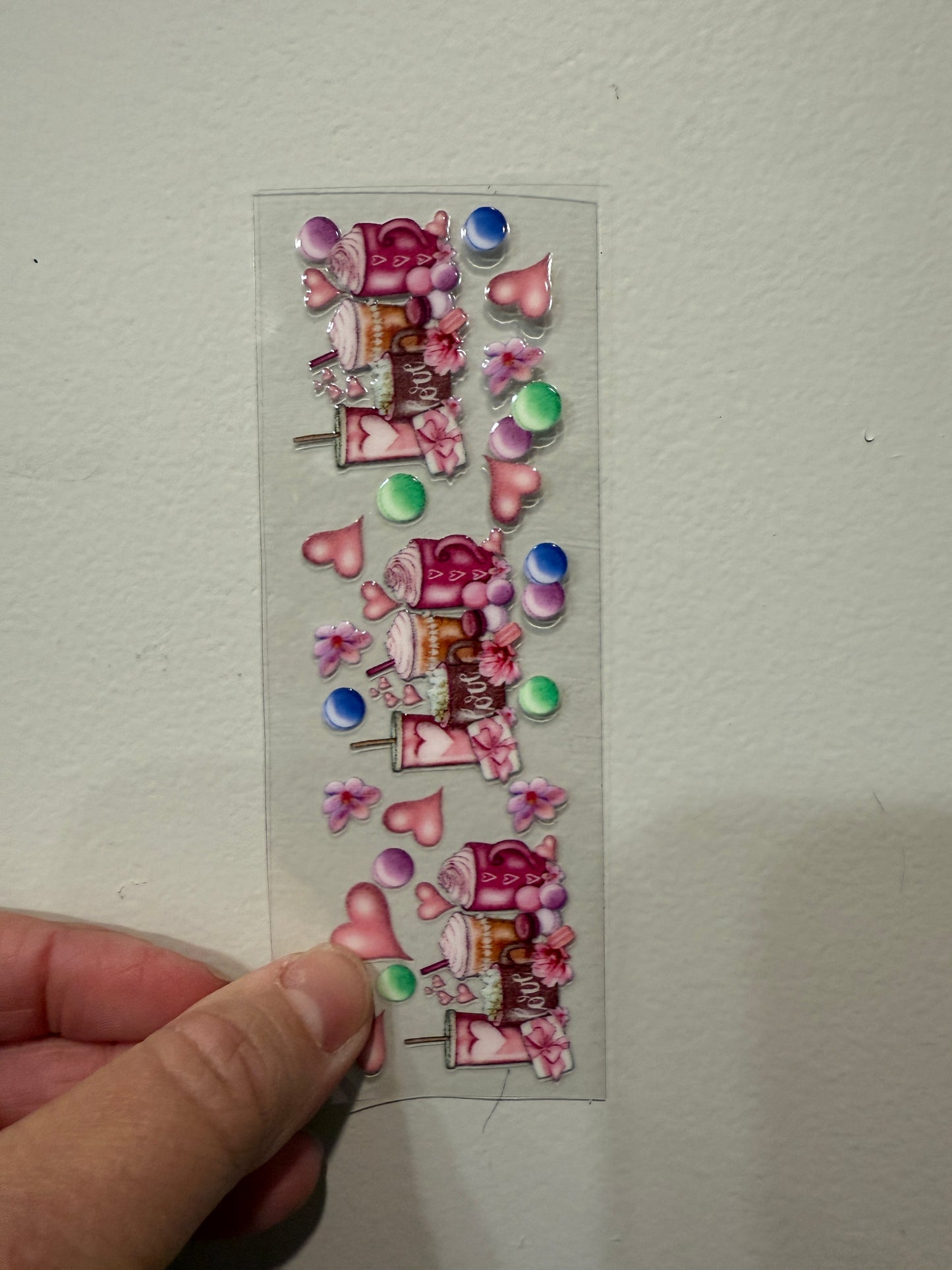 12G Love Coffee Cups UV DTF Pen Wrap