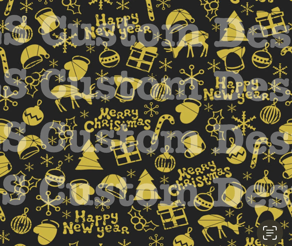 Merry Christmas Presents 20 Oz Skinny Permanent Vinyl