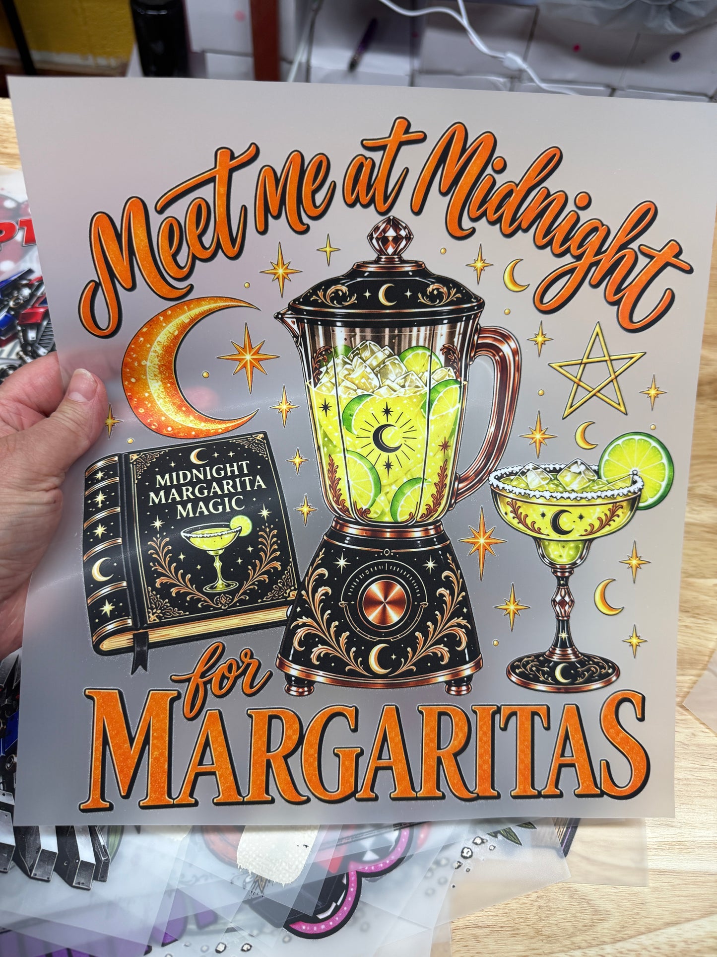 Meet Me At Midnight For Margaritas Ready To Press DTF Print