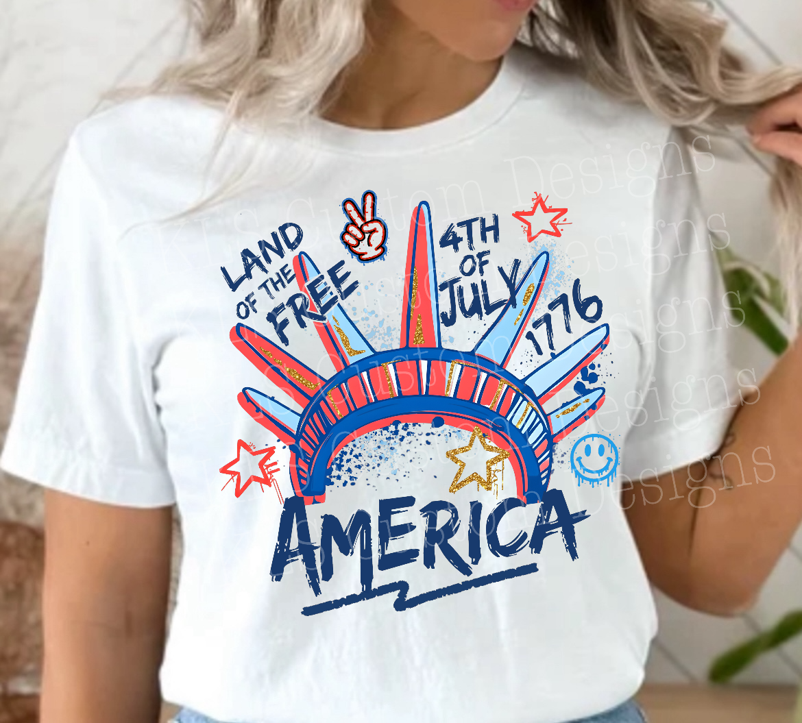 Liberty Land Of The Free Ready To Press DTF Print