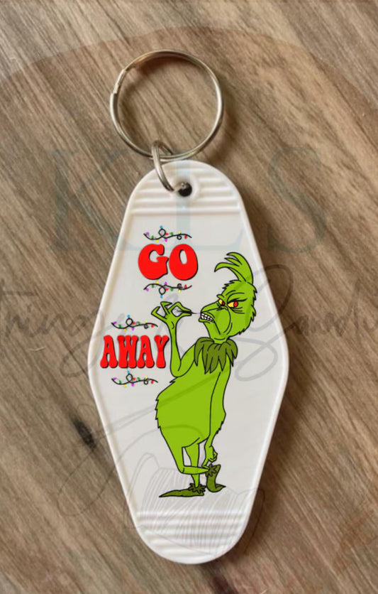 Keychain Go Away UV DTF Decal