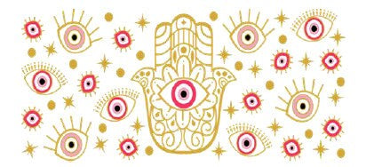 P3 Evil Eye Libbey UV DTF Wrap