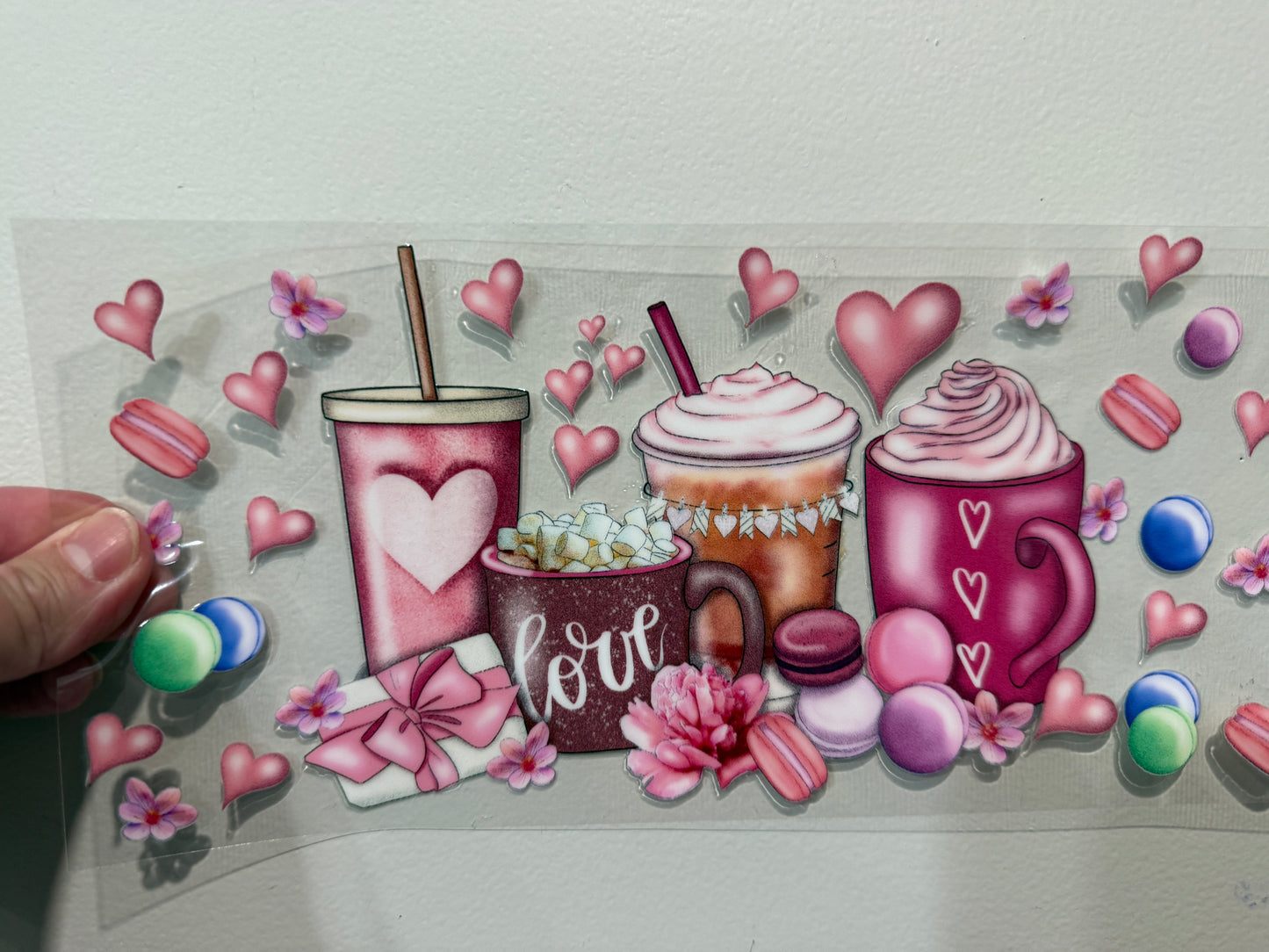 G2 Love Coffee Cups Libbey UV DTF Wrap