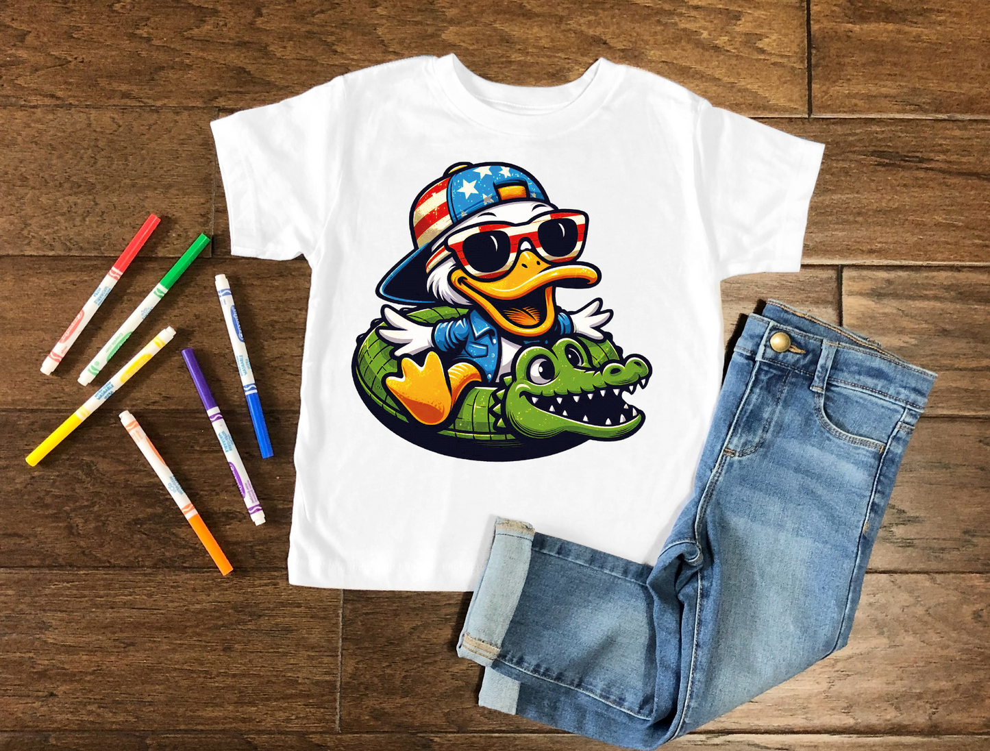 Patriotic Duck Ready To Press DTF Print