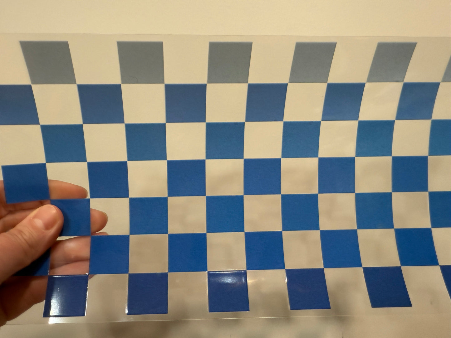 G7 Checkered Pattern UV DTF Wrap
