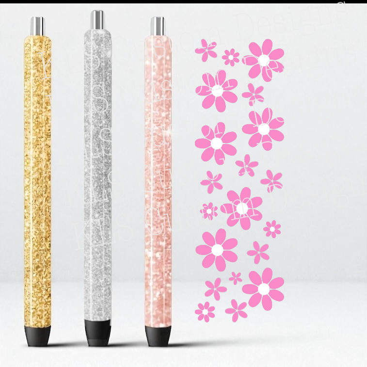 Summer Daisies UV DTF Pen Wrap
