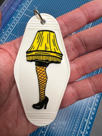 Keychain Christmas Lamp UV DTF Decal