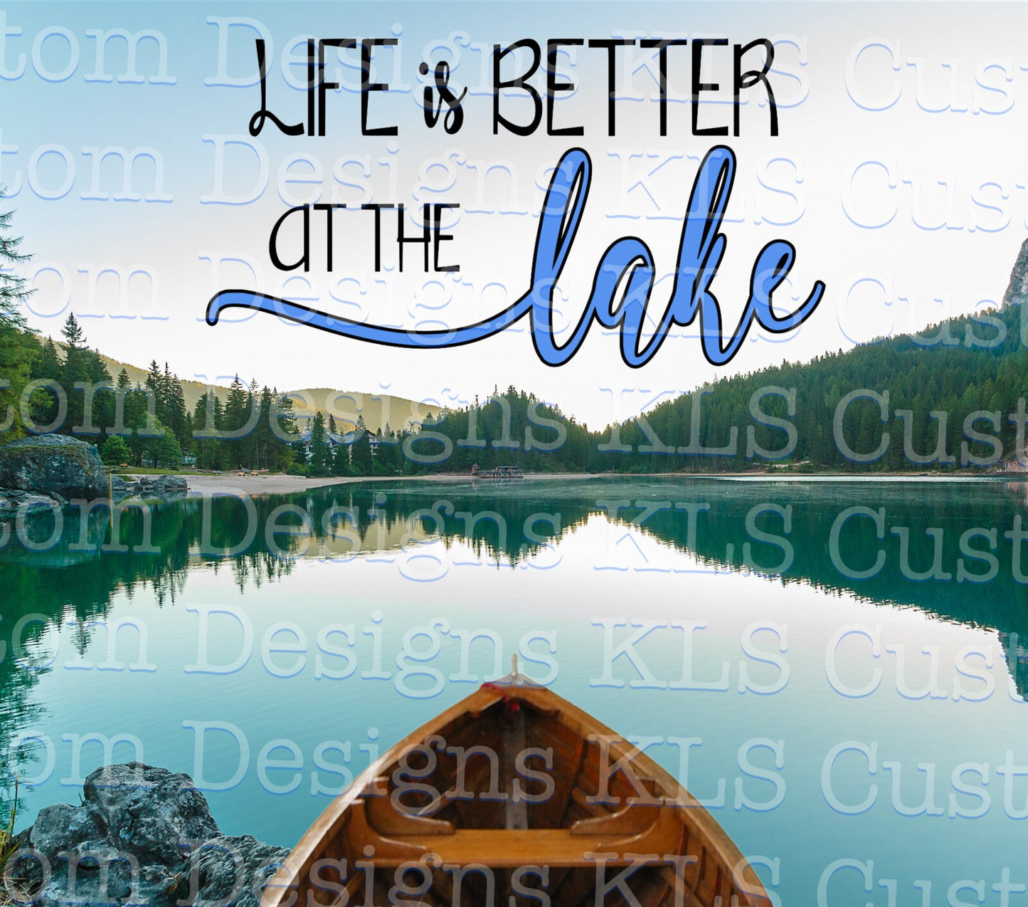 Life is Better At The Lake 20 Oz Skinny Permanent Vinyl