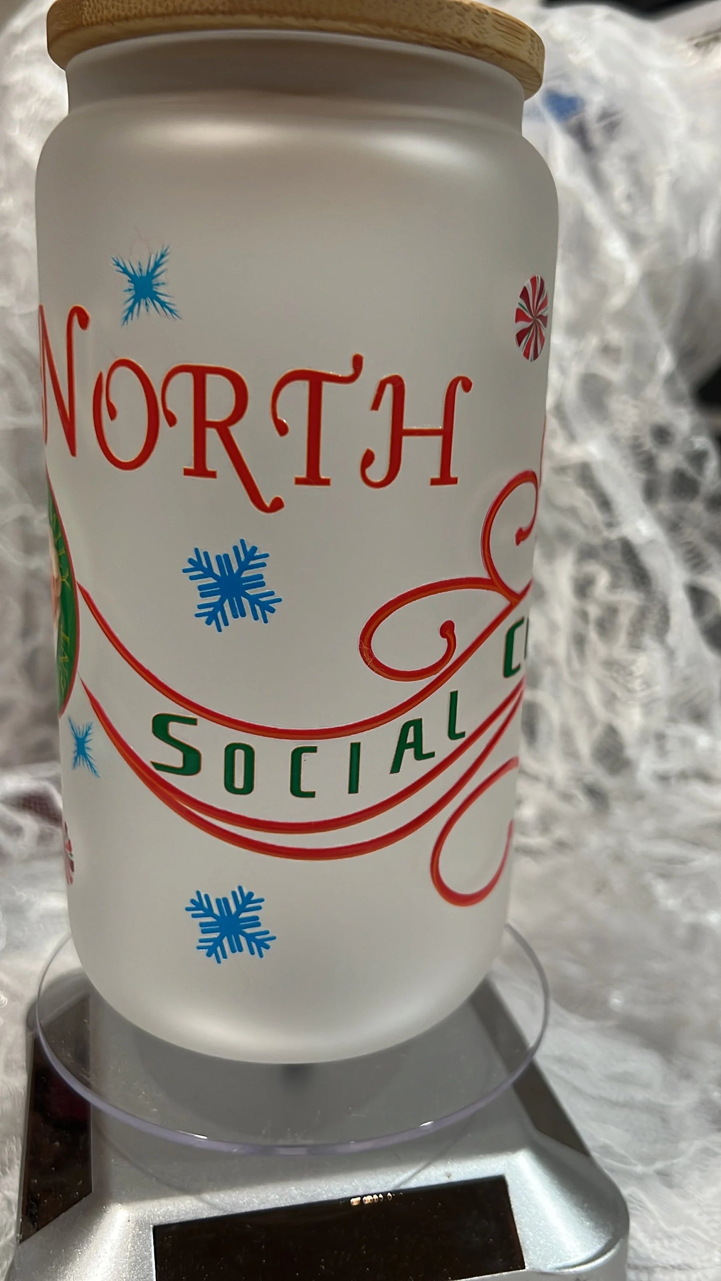 2P North Pole Social Club UV DTF Wrap