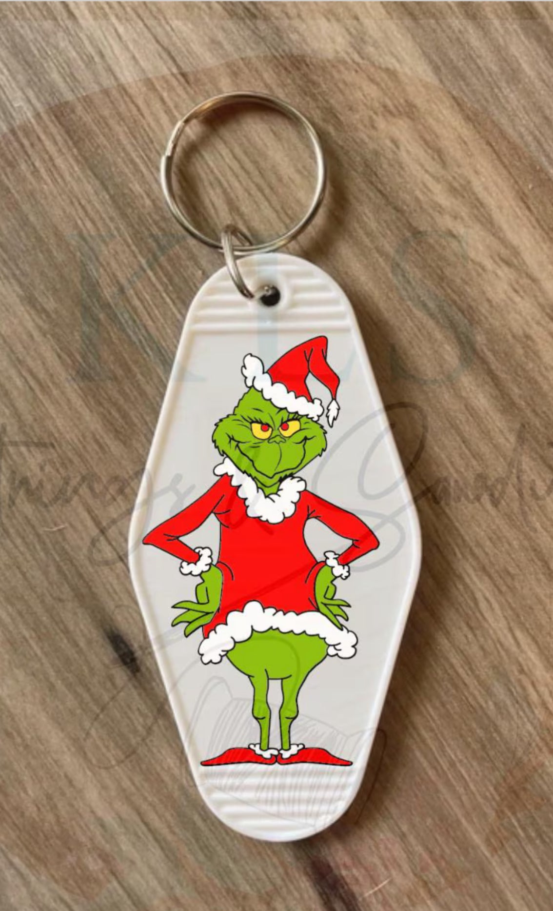 Keychain Christmas Man UV DTF Decal