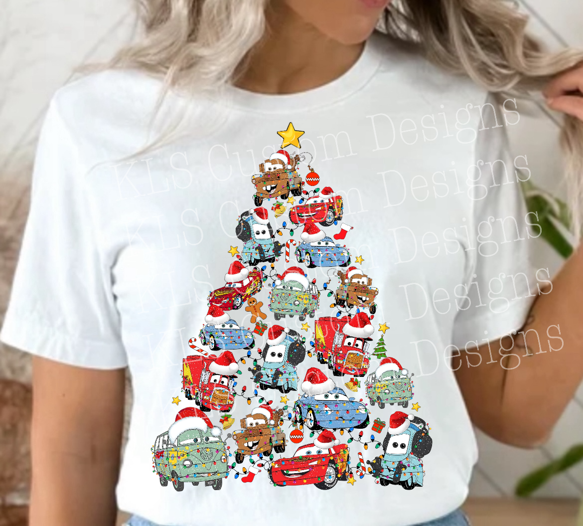 Car Christmas Tree Ready To Press DTF Print