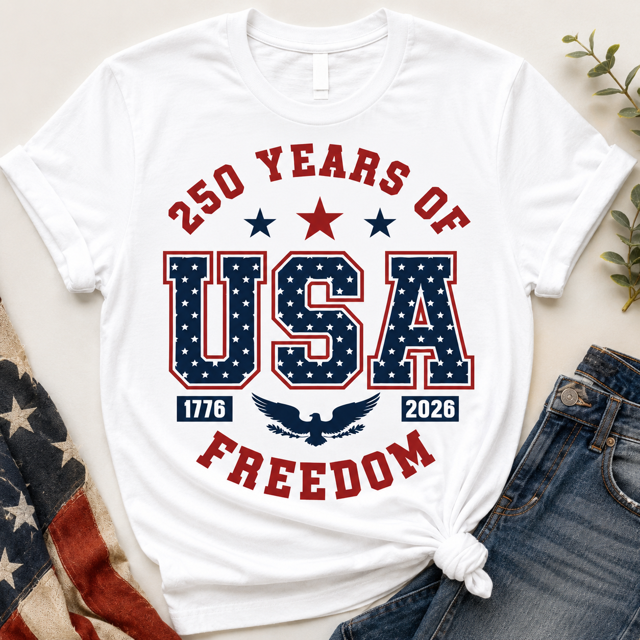 USA 250 Years Ready To Press DTF Print