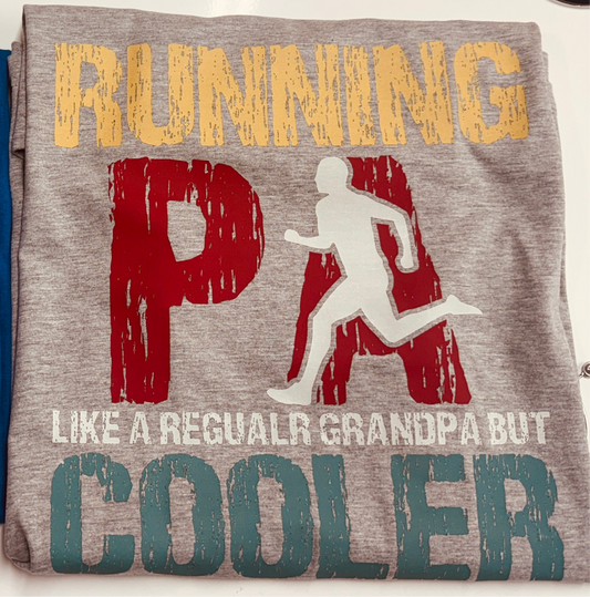 Running PA (Grandpa) Ready To Press DTF Print