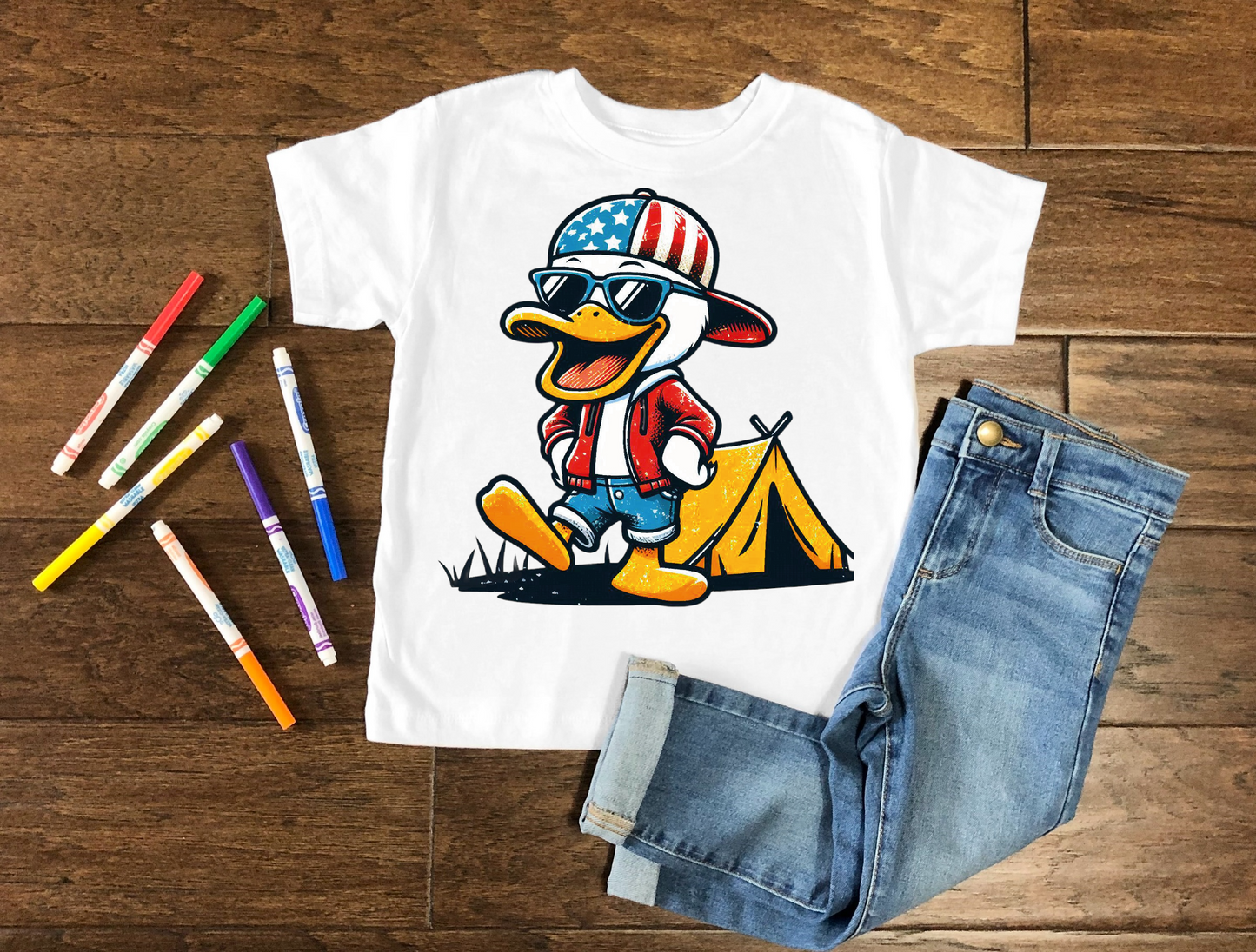Patriotic Duck Ready To Press DTF Print
