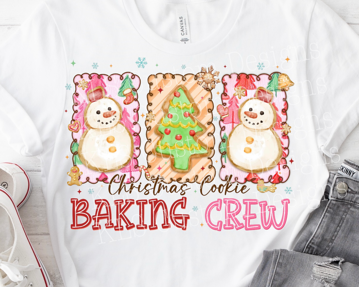Christmas Cookie Baking Crew Ready To Press DTF Print