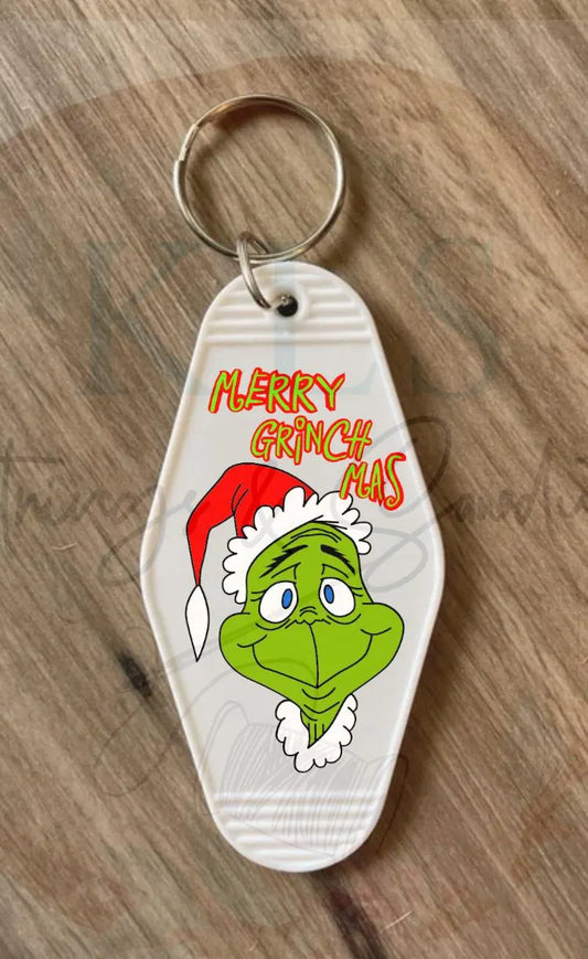 Keychain Merry Grouch Christmas UV DTF Decal