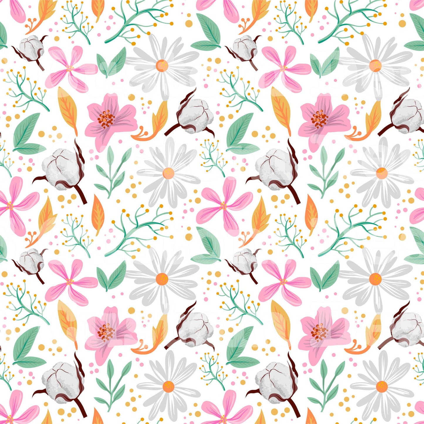 Spring Flowers 20 Oz Skinny Permanent Vinyl