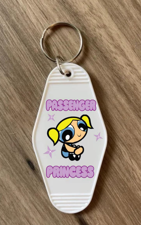 Keychain Passenger Power Princess UV DTF Decal