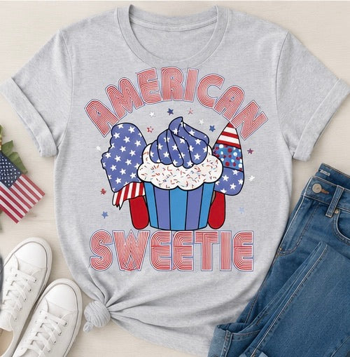 American Sweetie Retro Ready To Press DTF Print