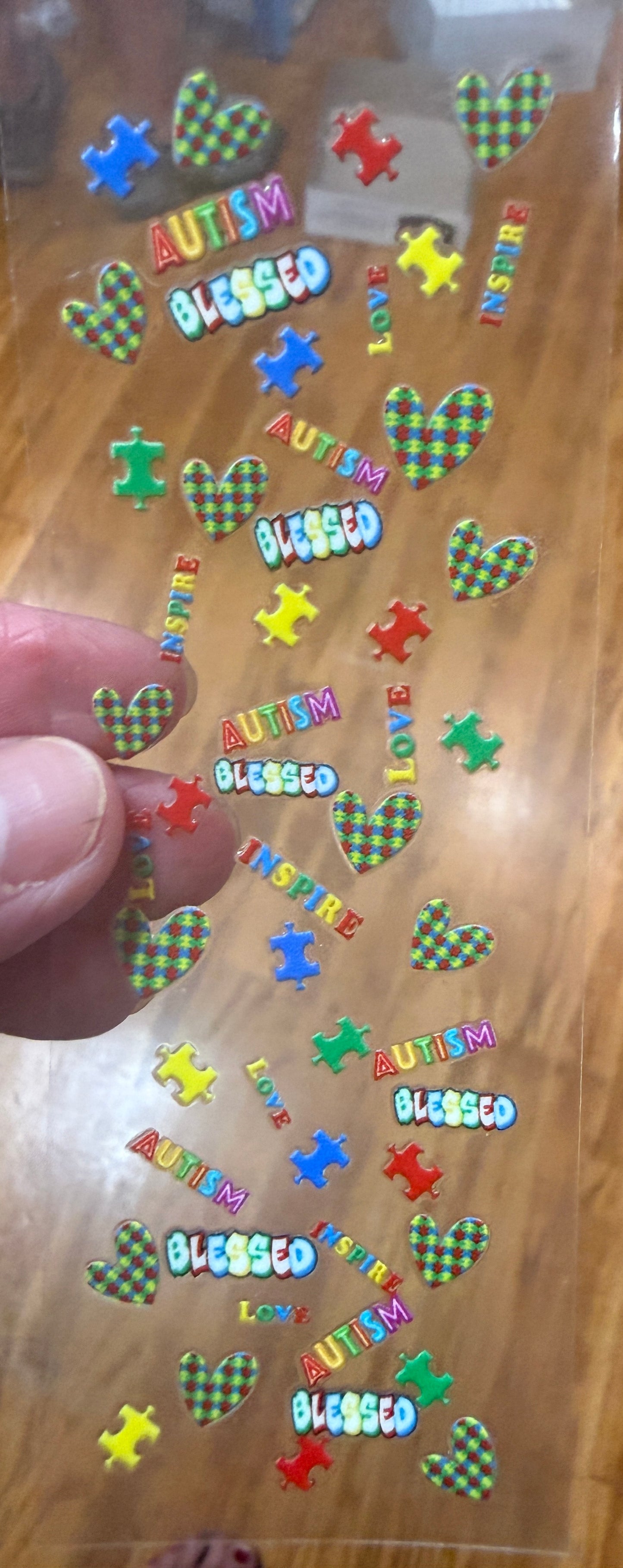 Autism UV DTF Pen Wrap