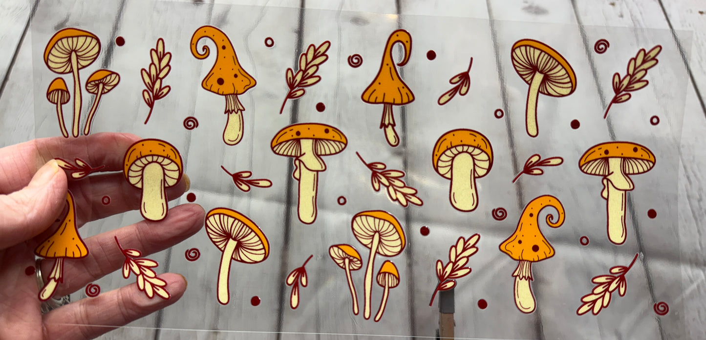 P8 Mushrooms UV DTF Wrap