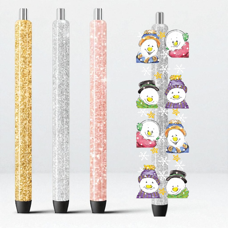 4B Snowmen UV DTF Pen Wrap