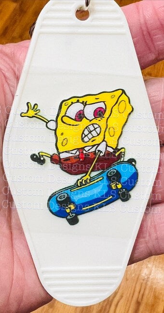 Keychain Skateboard UV DTF Decal