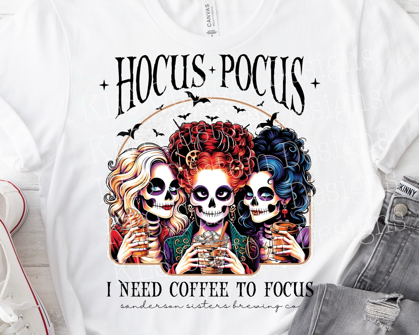 Sugar Skull Sisters Ready To Press DTF Print