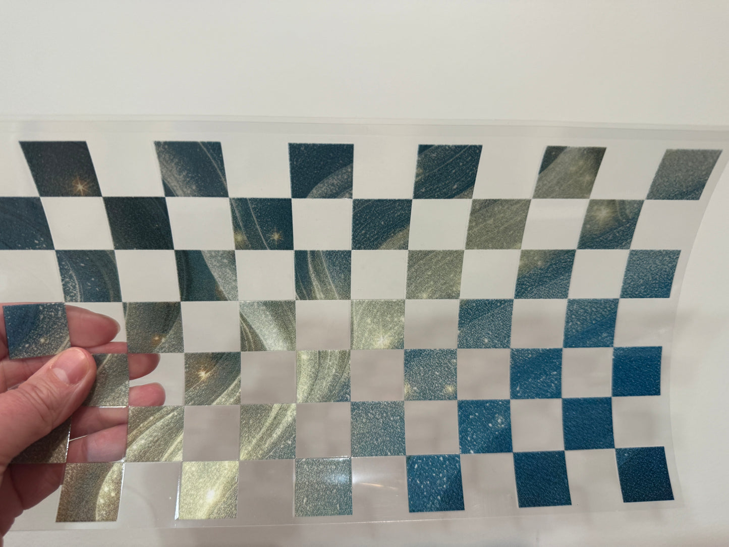 G7 Checkered Pattern UV DTF Wrap