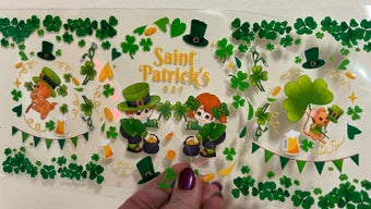 Y1 Leprechaun Saint Patrick’s Day UV DTF Wrap