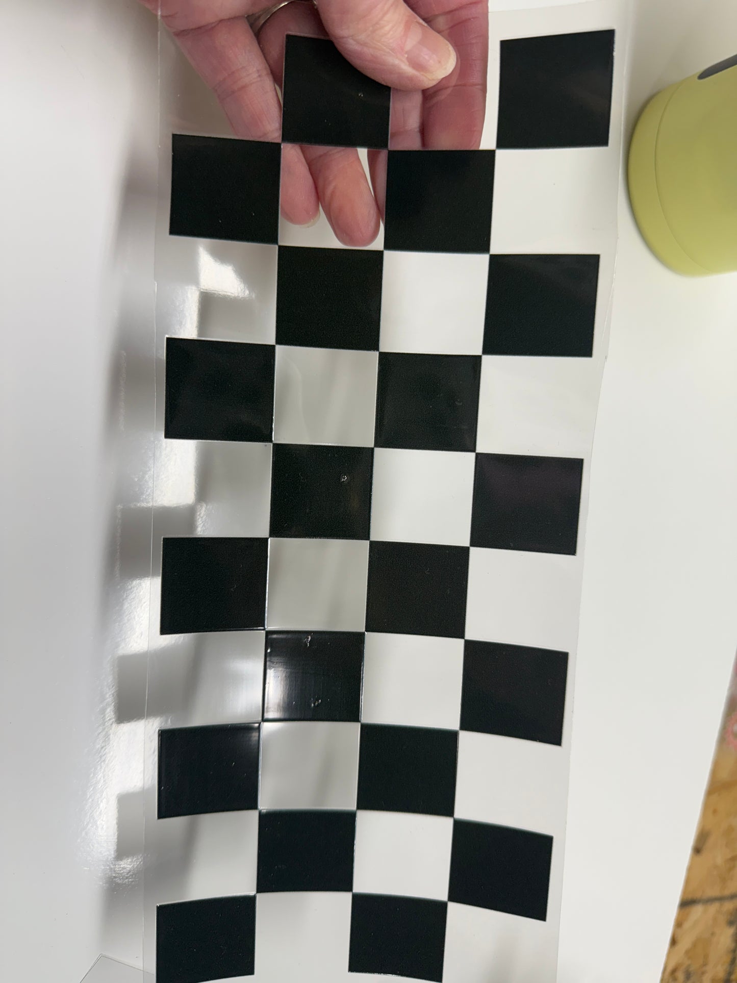 G7 Checkered Pattern UV DTF Wrap