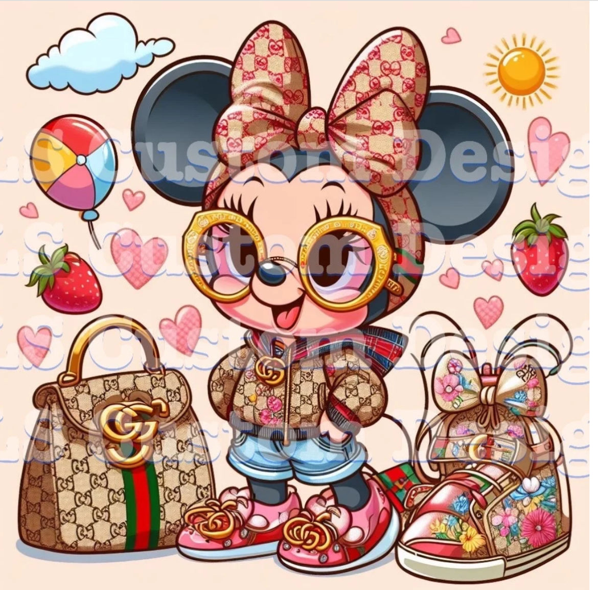 Designer Girl Mouse 20 Oz Skinny Permanent Vinyl