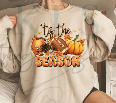 Tis The Season Football Helmet Ready to Press DTF Print (Copy)