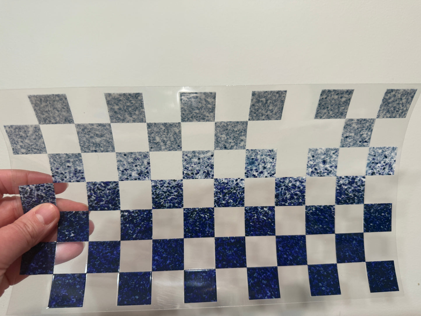 G7 Checkered Pattern UV DTF Wrap