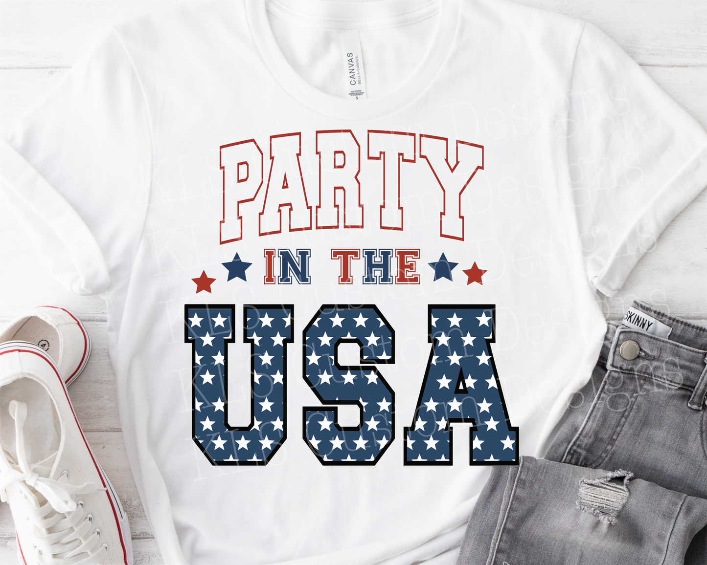 Party In The USA Ready To Press DTF Print