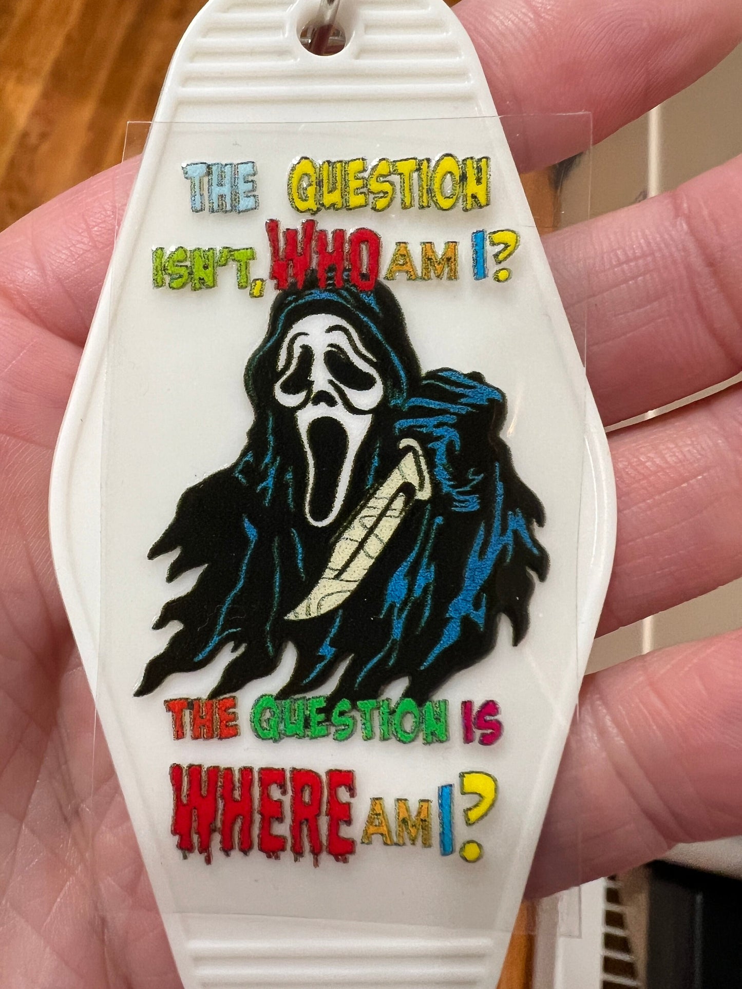 Keychain Horror Ghost UV DTF Decal