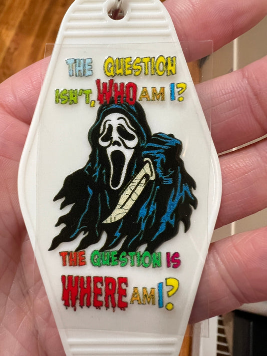Keychain Horror Ghost UV DTF Decal