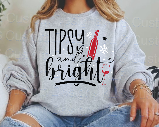 Tipsy And Bright Ready To Press DTF Print