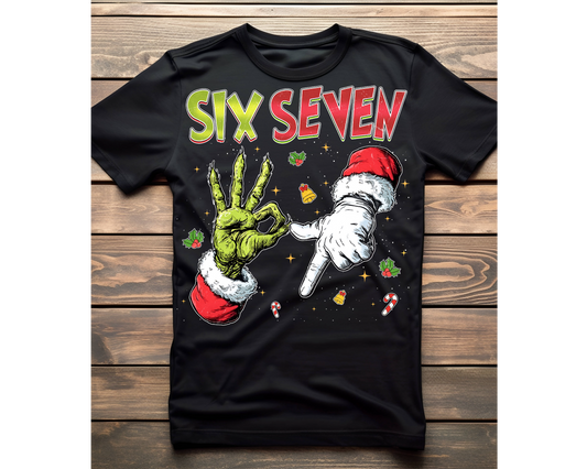 6 7 Christmas Santa Hands Ready To Press DTF Print