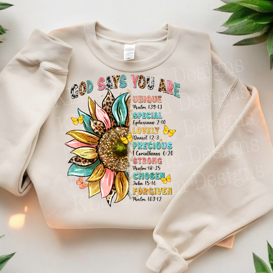 God Says You Are Ready To Press DTF Print