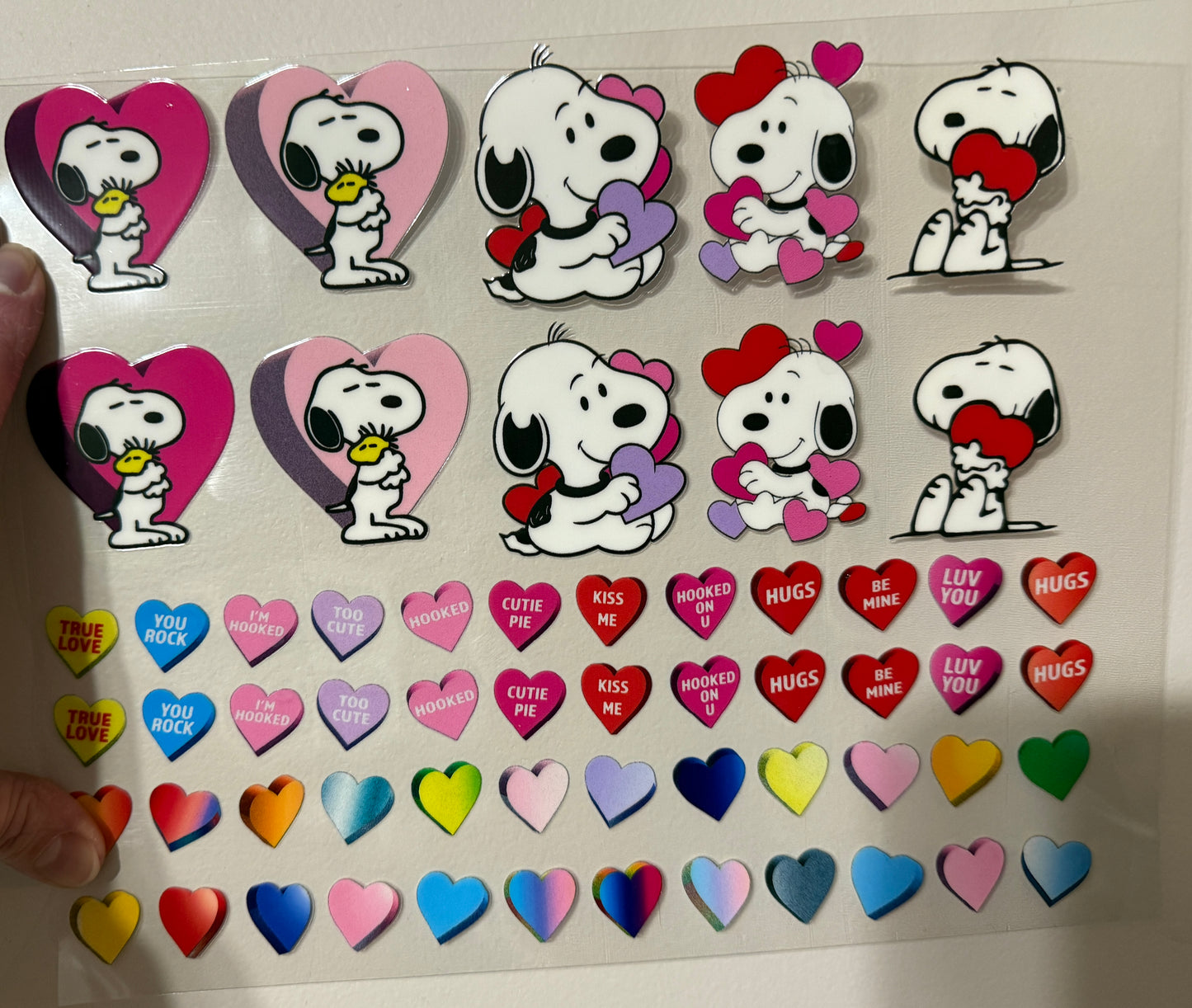 18B Love Dog Clip Sheet - This sheet is intended to be cut up and placed using your own creative style.