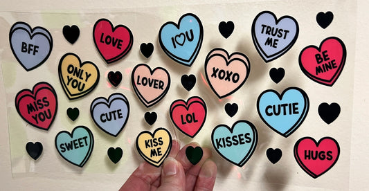 P1 Candy Hearts UV DTF Wrap