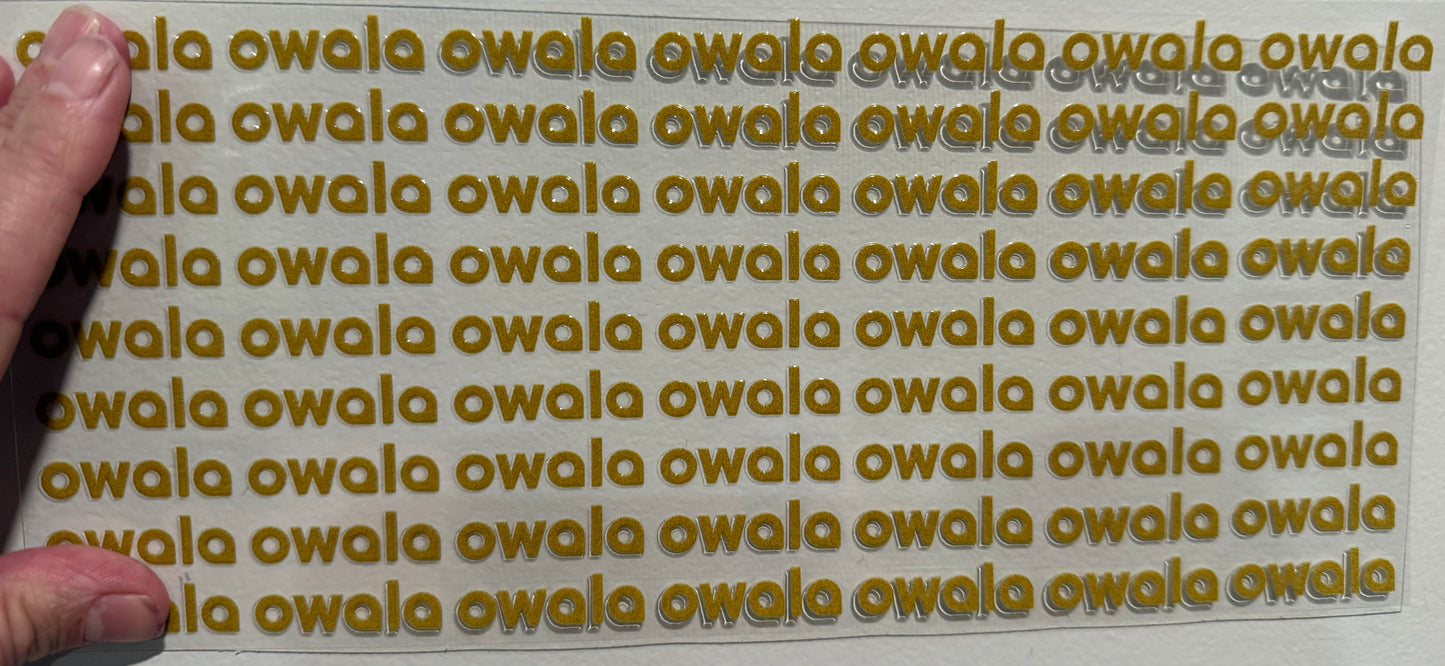 Y3 Ow Logo Clip Sheet - Two to Three days lead time.