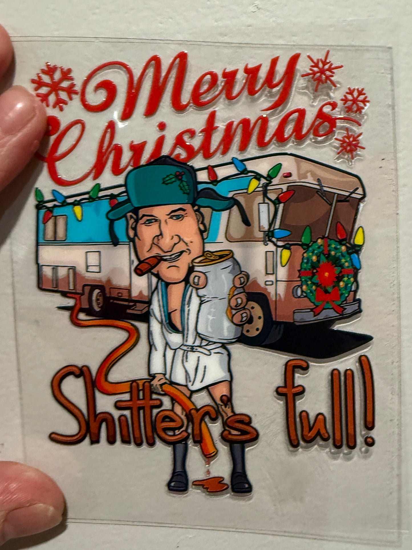 14B Shitter’s Full 4” Tall UV DTF Decal